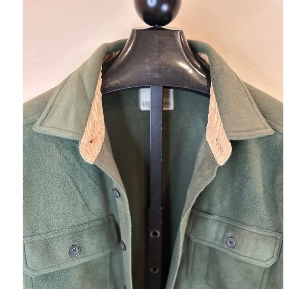Legendary Whitetails‎ Men's Fleece Shirt Jacket Green Button Up LG - Picture 2 of 6